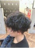 波巻きスペインカールパーマ/マッシュパーマ
