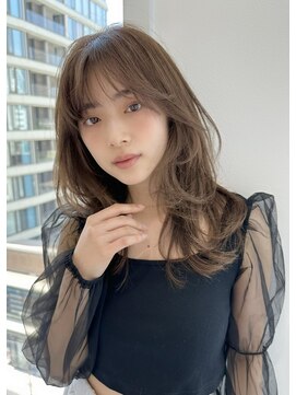 レミエ ダイカンヤマ(lemiie) ワンカールでキレイめ韓国ヘア☆レイヤーカット レイヤーロング