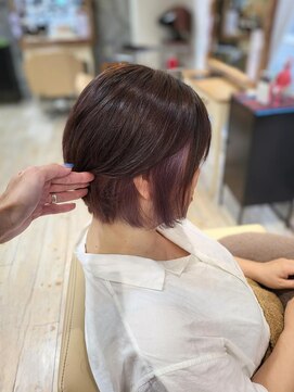 アナザースカイ (another sky) ショートボブ×インナーカラー