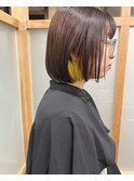 ワンポイントに可愛い黄色カラー！