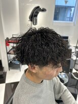 オーシャントーキョー(OCEAN TOKYO)&nbsp;メンズパーマツイスパ波巻きスパイラルマッシュセンターパート