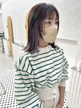 コス(KOS) 【KOS 立川】イヤリングカラー×顔周りレイヤーカット