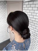 タイトシニヨン 参列ヘア お呼ばれヘア イベントヘア ライブヘア
