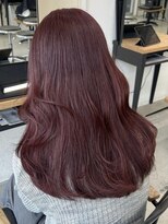 キラ 原宿(KILLA)&nbsp;ブリーチなしダブルカラー×チェリーブラウン×ローレイヤー