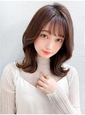 ミディアムウルフひし形シルエットひし形ボブヨシンモリ