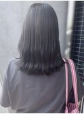 ブリーチなしカラーグレーベージュワンホンヘア韓国ヘア