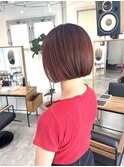 艶髪ぱっつんボブ