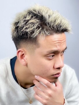 ヒロギンザ 福岡本店(HIRO GINZA) 金髪フェード