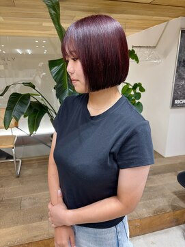 サーリー(SURLY) コンパクトボブミニボブ暖色チェリーレッドカラー