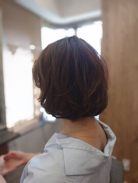 フラワーオーガニック(flower organics) 【フラワーオーガニック団原】　～ふんわり色気ボブ～