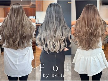 フォワバイベル 都賀店(Foi by Belle)の写真/ケアブリーチでダメージレスに!艶と透明感を叶えるカラーで、今までにないワンランク上の仕上がりに[千葉］