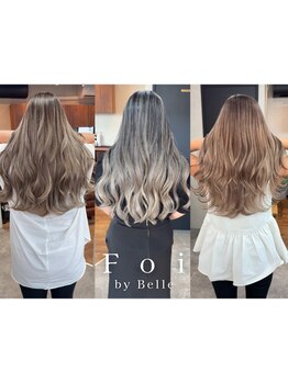 ケアブリーチでダメージレスに!艶と透明感を叶えるカラーで、今までにないワンランク上の仕上がりに[千葉］