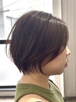 ルアン 大分駅店(ruen)&nbsp;大分ショート/ショートボブ/丸みショート/長め前髪