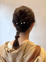 ニコ(NICO)&nbsp;暗めカラー 編みおろしアレンジ 11.12