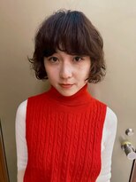 ビュートリアム265(BEAUTRIUM 265) ★ボブニュアンスパーマくせ毛ヘーゼルブラウン秋カラー銀座20代