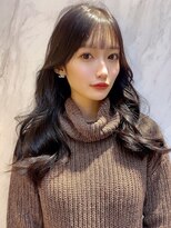 ユアーズヘア 神楽坂はなれ店(youres hair)&nbsp;顔周りレイヤー サイドバング レイヤーカット センターパート