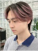 渋谷メンズカラーミルクティーベージュブラウンブリーチカラー◆