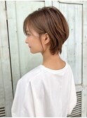 札幌/髪質改善/モカベージュ×ハンサムショート☆似合わせカット
