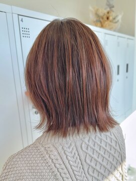 エニ 自由が丘(ENi) 小顔効果/ひし形ミディアムレイヤー/似合わせカット/自由が丘