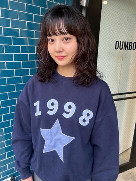 ダンボ(DUMBO) 【sayaca】ウェーブミディアムパーマニュアンスパーマ