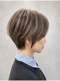 30代40代丸みハンサムショート