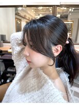 ロンドアベニール 北千住(Lond avenir)&nbsp;結べるレイヤーカット/ミルクグレージュ/韓国巻き/顔周りカット