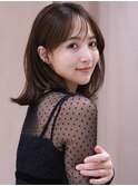 似合わせカット 大人ガーリー ミディアムレイヤーカット
