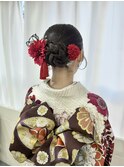 成人式ヘアセット×振袖着付け♪yu