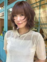 ロチカバイドールヘアー 心斎橋(Rotika by Doll hair)&nbsp;レイヤーボブ × グレージュ