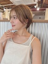 ティーヘア トナリ(t.hair tonari)&nbsp;大人可愛い丸みショート/似合わせバング/透明感ヘアカラー