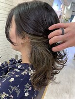 ロンド 表参道店(Lond)&nbsp;インナーカラー＊ミルクティーベージュ～アッシュカラー