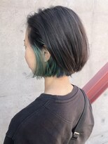 モップアップ ゾイトロープ(Mop up zoe trope)&nbsp;インナーカラー　モスグリーン　ボブ