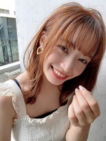 サングース(Sungoose)&nbsp;韓国風ミディ＃マロンベージュAラインボブ