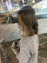 アンジェリカラボ 梅田店(ANGELICA LABO)&nbsp;【Angelica川又】大人可愛いエアリーミディアムゆるふわベージュ