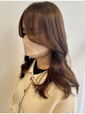 長め前髪で大人っぽいエギョモリハッシュカットS
