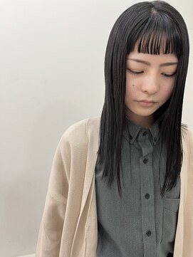 エンドリンク(endlink) 黒髪ぱつっとロブ