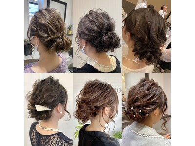 縮毛矯正の他にヘアセットもお任せください！