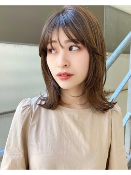 エマ ギンザ(EMMA GINZA) 簡単可愛いくびれミディアム♪シースルーバング