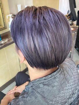 アンドアート ヘアーデザイン(AND ART HAIR DESIGN) メンズパープルボブ