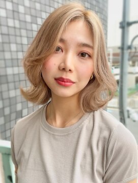 ニューヨークニューヨーク 梅田茶屋町店(NYNY) ボブでも◎韓国風くびれヘア×ミルクティーカラー