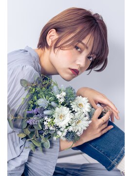 スノードロップ 高円寺店(Snowdrop) 前髪/マチルダボブ/ピンクベージュ/インナーグレージュ/高円寺