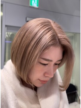 ヴァイス 新宿店(VAICE) ミニボブ/ミルクティーベージュ［新宿/ハイトーン/ケアブリーチ