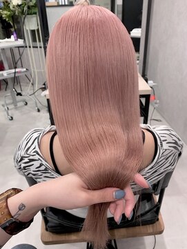 ロウル 渋谷(LOWRL) ピンクベージュ/ケアブリーチカラー