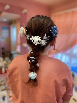 ヘアーサロン ラプンツェル(hair salon Rapunzel) 編みおろし*和装