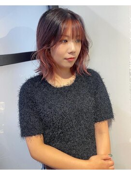 ナンバー 秋田店(N°) インナーカラーpink beige