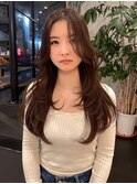 ◎韓国ヘアー顔周りレイヤーおくれ毛前髪新潟長岡宮関