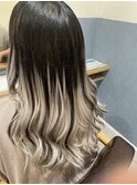ちょう簡単バレイヤージュ風エクステ