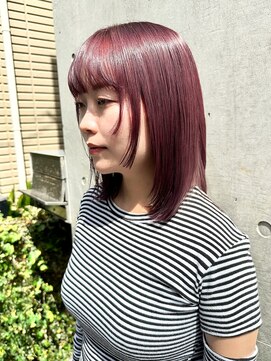 バロックトーキョー(BAROQUE TOKYO) レイヤーカット/ワインレッド/ミディアムヘア