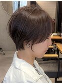 耳かけショートヘア伸ばしかけショートボブ小顔カット