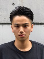 エリマ 横浜西口(elima) 無造作パーマ×アップバングショートスタイル